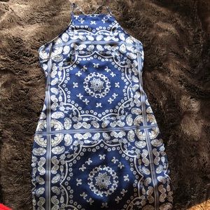 Missguided blue dress